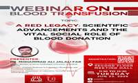 وبینار تخصصی: A Red Legacy: Scientific Advancements and the Vital Social Role of Blood Donation